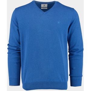 Bos Bright Blue Pullover Blauw Vince V-neck Pullover Flat Kn 24105VI01BO/240 blue