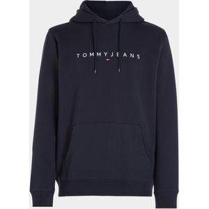 Tommy Jeans Sweater Blauw Reg Linear Logo DM0DM17985/C1G