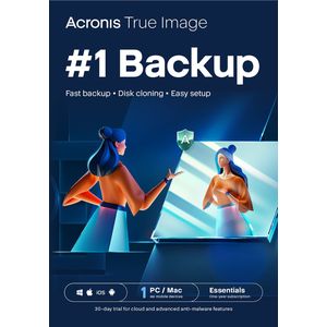 Acronis True Image Essentials - Antivirus - 1 gebruiker - 12 maanden lang