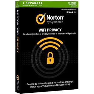 Norton WiFi Privacy voor 1 Apparaat | Jaarlicentie | 2022