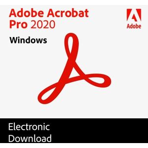 Adobe Acrobat Pro 2020 Windows | Eenmalige aanschaf | 1 Gebruiker - 2 Installaties