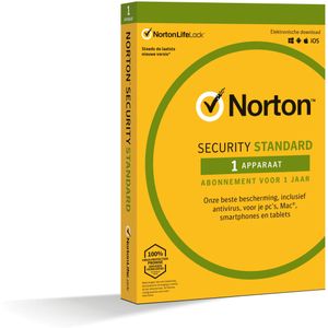 Norton Security Standard | 1 apparaat | 1 jaar | antivirus inbegrepen