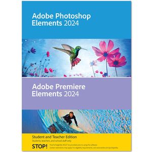 Adobe Photoshop Elements + Premiere Elements 2024 Student &amp; Teacher | Eenmalige aanschaf | 2 Installaties | Mac