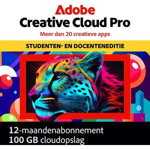 Adobe Creative Cloud Pro Student | 2 Installaties | 1 Jaar | 100 GB Cloud opslag