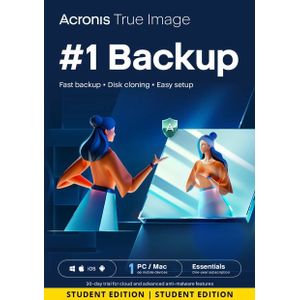 Acronis Cyber Protect Home Office Essentials | Studentenversie | 1 PC | 1 Jaar | Mobiel/Tablet inbegrepen