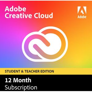 Adobe Creative Cloud Student & Docent - 1 Apparaat - 1 Jaar - Nederlands - Windows / Mac Download