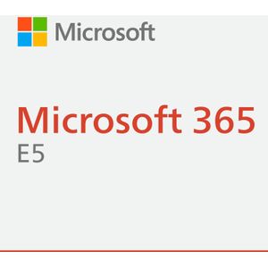 Microsoft - 365 E5 - Maandabonnement - Cloudopslag 1 TB - Productiviteitsapps