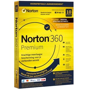 Norton 360 Premium met Norton Utilities Ultimate | 10 Apparaten | 1 Jaar