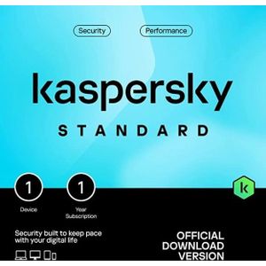 Kaspersky Standard  | Licentie voor 1 jaar | 1 PC | Windows | Opvolger van Kaspersky Antivirus
