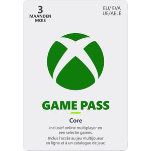 Microsoft Xbox Game Pass Core | 3 Maanden