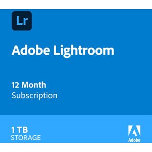 Adobe Lightroom | Jaarabonnement | 1 Gebruiker | Geschikt voor Windows &amp; Mac