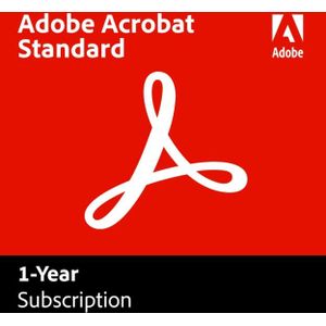 Adobe Acrobat Standard DC | 1 Gebruiker | 1 Jaar | Windows