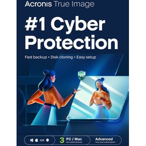 Acronis True Image Advanced | 3 Apparaten | 1 Jaar | 500 GB Cloud Back-up