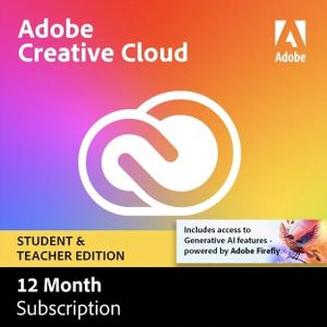 Adobe Creative Cloud Student | Jaarabonnement | 2 Installaties | Geschikt voor Windows &amp; Mac
