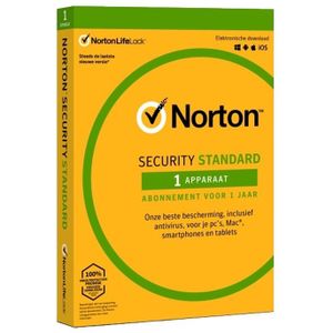 Norton Security Standard | jaarlicentie | altijd de laatste updates | 1 apparaat