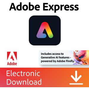 Adobe Express Premium | 1 Jaar | Windows, Mac, Android &amp; iOS | 100 GB Cloud opslag