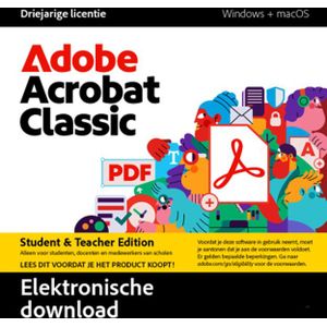 Adobe Acrobat Classic - Software - 1 Gebruiker - 3 Jaar - Windows en macOS