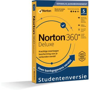 Norton 360 Student | 5 Apparaten | Jaarabonnement | Studentenkorting
