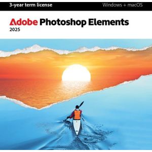Adobe Photoshop Elements 2025 | 1 Gebruiker - 2 Installaties | Mac