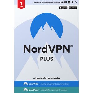 NordVPN Plus | 1 jaar | 6 apparaten | Met NordPass | De beste Password Manager