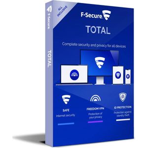 F-Secure Total + VPN | 3 Apparaten | 1 Jaar