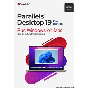 Parallels Desktop 19 | Pro Editie | Geschikt voor Mac | 1 Jaar | 1 Installatie