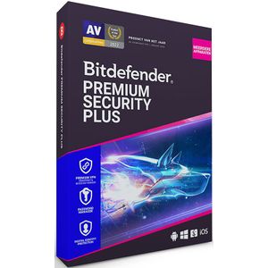 Bitdefender - Premium Security Plus - Antivirus - 10 Apparaten - 1 Jaar