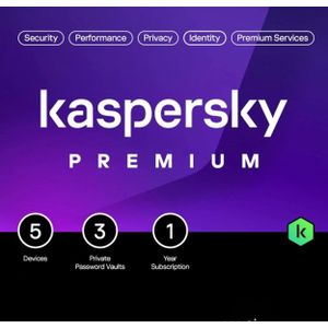 Kaspersky Premium voor 5 Apparaten | Opvolger van Kaspersky Total Security