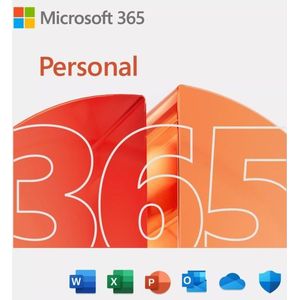 Microsoft 365 Personal - Jaarlicentie - 1 Gebruiker - Office Toepassingen