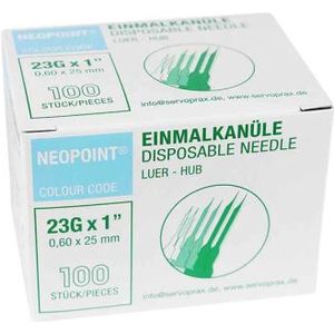 Neopoint Injectienaald - Blauw -100st 0.6 x 25 mm