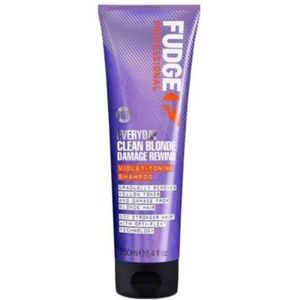 Fudge Everyday Clean Blonde Damage Rewind Violet-Toning Shampoo 250ml