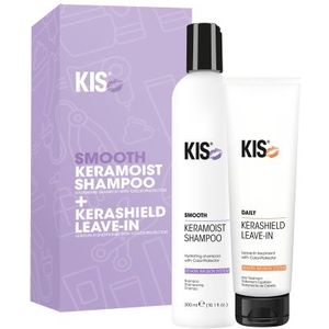 KIS Smooth Keramoist Shampoo + Kerashield Leave-In Duo