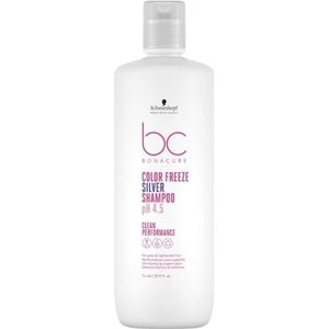 Schwarzkopf Bonacure Color Freeze Silver Shampoo 1000ml - Zilvershampoo Vrouwen