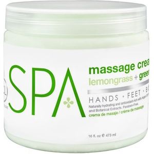 BCL SPA Massage Cream 473ml Lemongrass + Green Tea