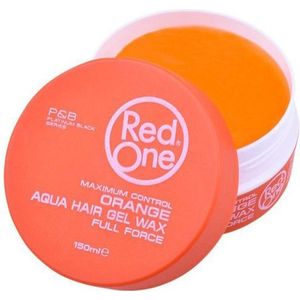 Red One Full Force Aqua Hair Gel Wax Orange 150ml