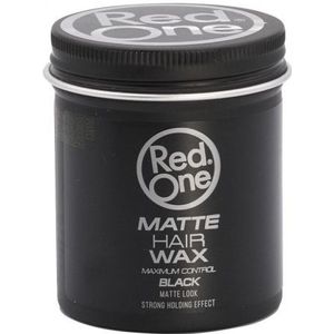Red One Matte Hair Wax Black 100ml