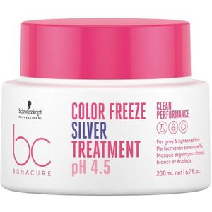 Masker Voor Grijs Haar Schwarzkopf Bonacure Color Freeze Silver (200 ml) pH 4.5