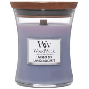 WoodWick Hourglass Medium Geurkaars - Lavender Spa