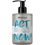 Indola Act Now! Moisture Shampoo 300ml - Normale shampoo vrouwen - Voor Alle haartypes