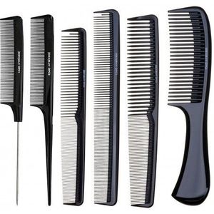 Denman Precision Comb Set + Etui 6 Borstels