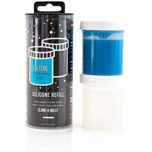 Clone-A-Willy - Refill Glow in the Dark Siliconen Navulling Blauw