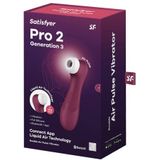 Satisfyer - Pro 2 Generation 3 met App Control Luchtdrukstimulator Rood