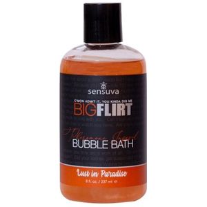 Sensuva - Big Flirt Feromonen Bubbel Badgel 237 ml Oranje