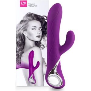 Loverspremium - Venus USB-Oplaadbare Rabbit Vibrator Paars