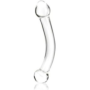 Gl�s - Realistic Head Glazen Dildo 17.8 cm Doorzichtig