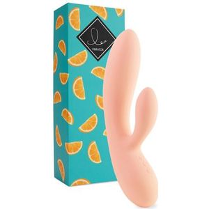 FeelzToys - Lea Siliconen Rabbit Vibrator USB-oplaadbaar Oranje