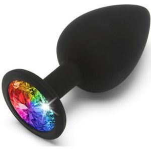 ToyJoy - Diamond Booty Jewel Large Butt Plug Zwart