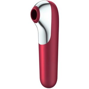 Satisfyer - Dual Love Air Pulse Vibrator App Bestuurbaar Rood