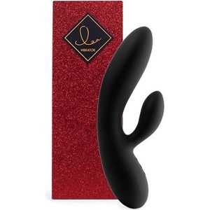 Feelztoys - Lea Vibrator met Glitters USB-oplaadbaar Zwart