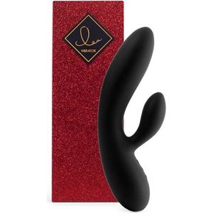 Feelztoys - Lea Vibrator met Glitters USB-oplaadbaar Zwart